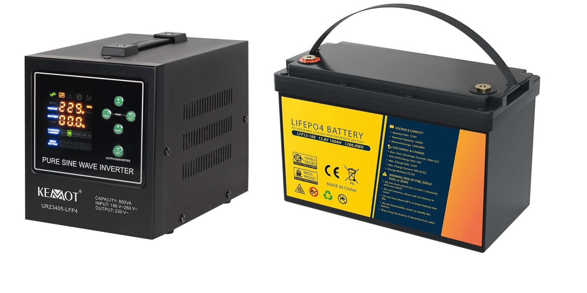 Ups Centrala Termica PRO-Sinus-800-LFP4 si Acumulator LFP4 12v 100Ah Volt Romania LFP12-100 69372-defaultCombination - imagine 9